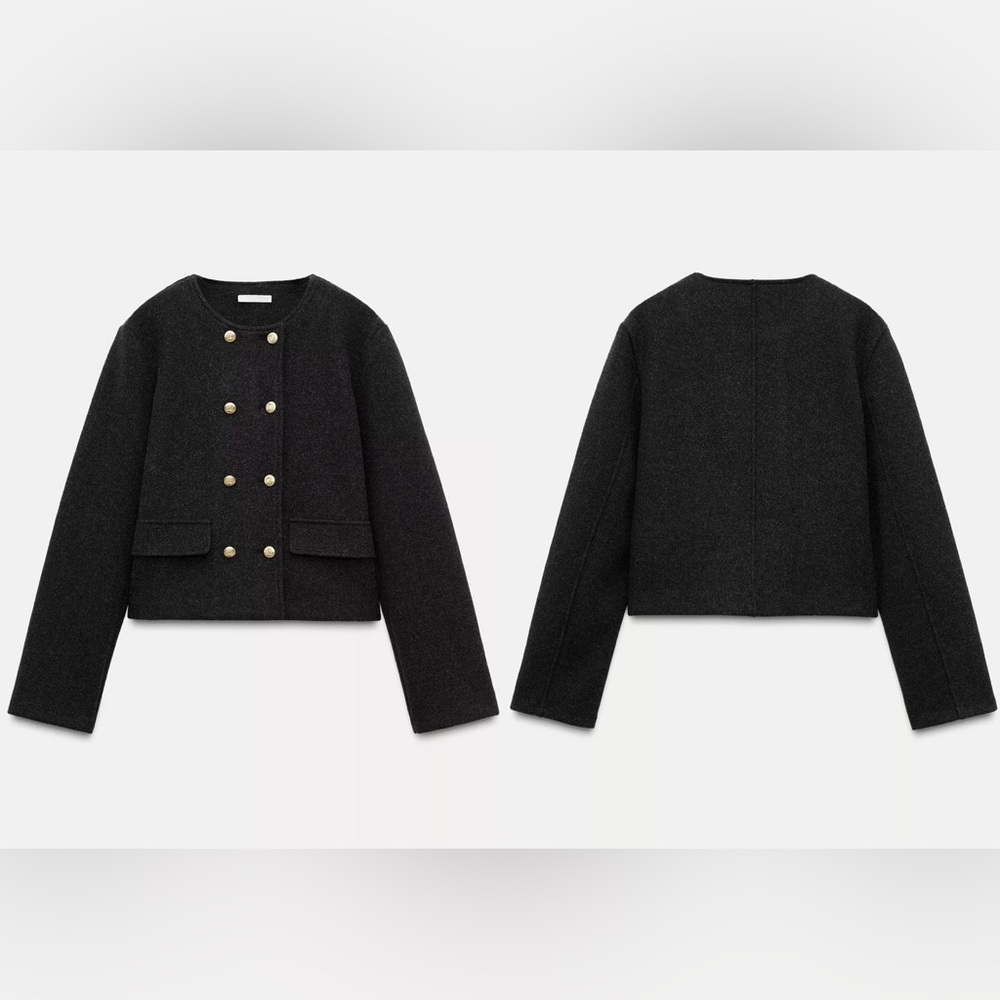 ✨NEW Zara Gold Button Jacket✨ - Picture 9 of 14